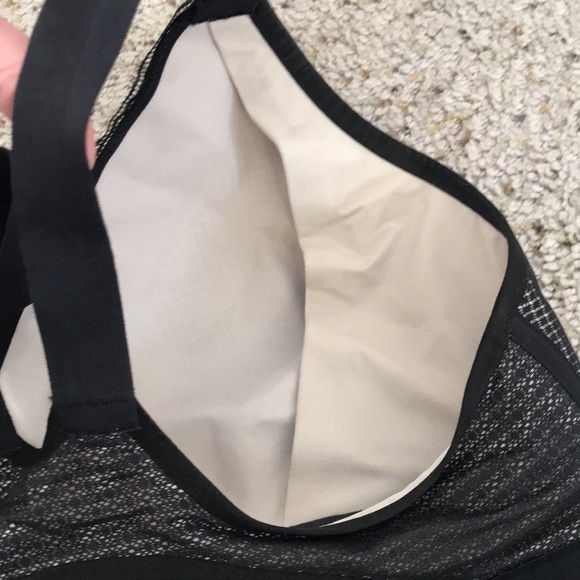 Lululemon Awake To Lace Black & Cream Racerback Sports Bra 34E EUC - Picture 7 of 8